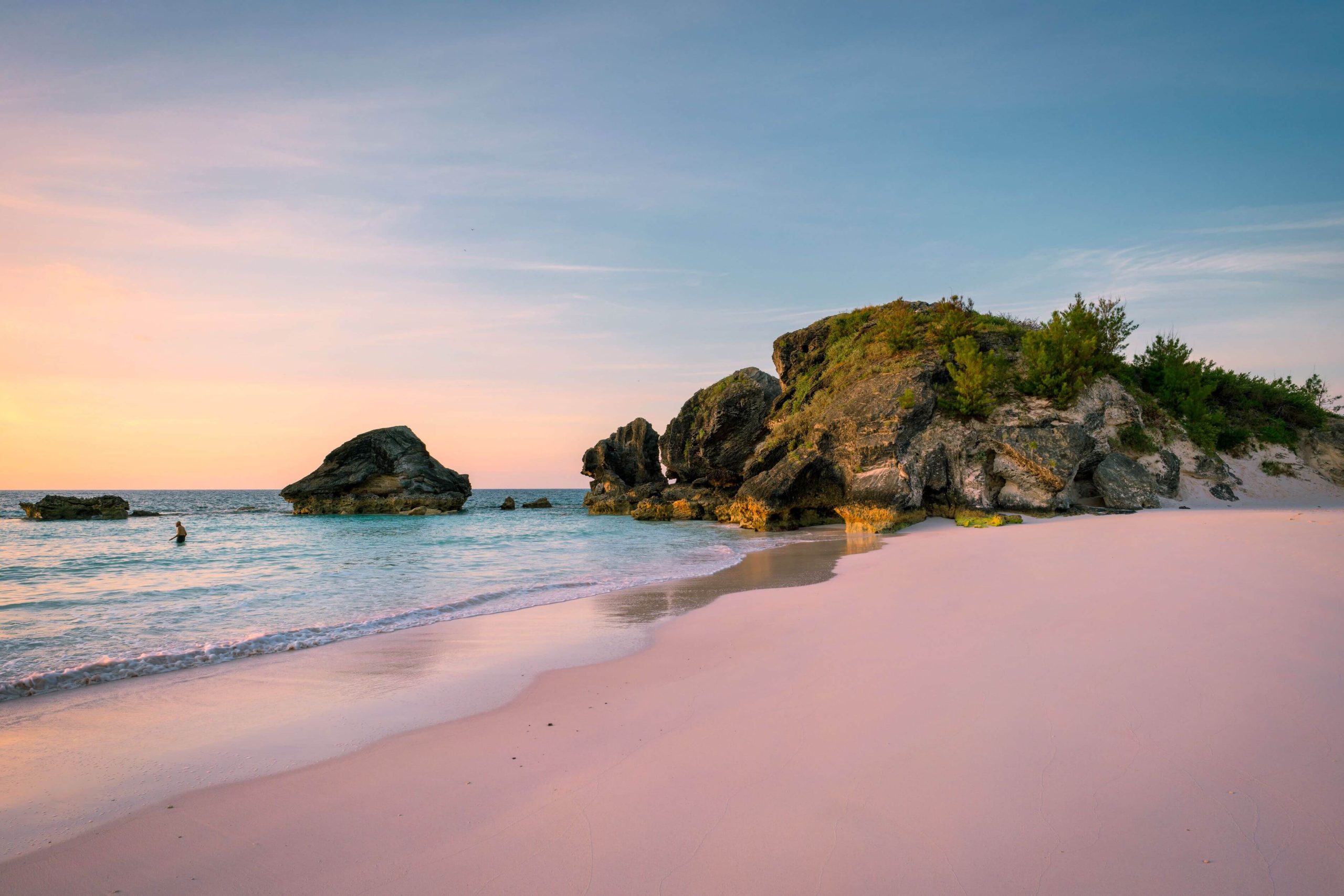 Pink Sand Beach in Bermuda